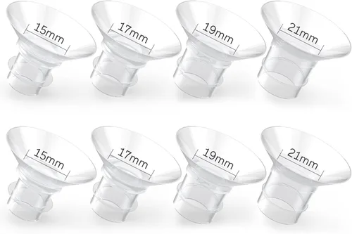 Insertos de brida 8 piezas de 15/17/19/0.827 in, adecuados para Momcozy S12pro/S9pro/S9/S10/S12, para Medela/Tsrete/Spectra/Bellababy 0.945 in