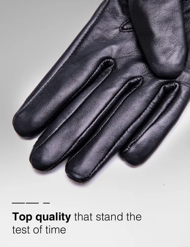 Miniatura 5 de Guantes táctiles Yiseven para mujer, fabricados con piel de cordero