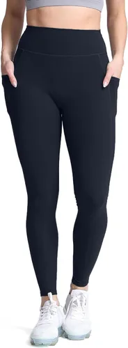 Miniatura 38 de Aoxjox Trinity - Pantalones de yoga de cintura alta con bolsillos para mujer, control de abdomen, cintura cruzada, leggings de entrenamiento suaves