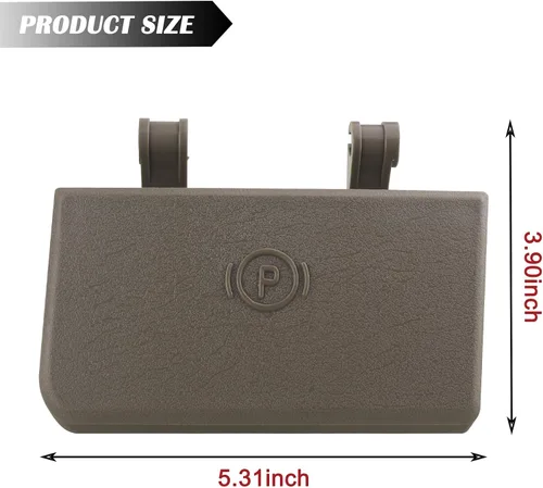 Miniatura 4 de TQPONLY Manija de liberación de freno de estacionamiento (beige) compatible con camiones Dodge Ram 1500 2500 3500 4500 5500