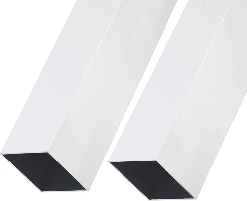 Miniatura 8 de METALLIXITY Tubo cuadrado de aluminio (10 mm x 10 mm x 1 mm x 300 mm) 2 piezas, Tubo de aluminio 6063 - para mobiliario del hogar, maquinaria