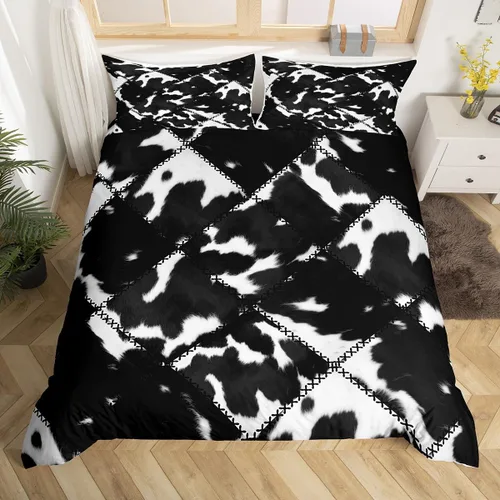Miniatura 8 de Juego de funda de edredón para niños de dibujos animados, diseño de pingüinos de dibujos animados, lindo juego de ropa de cama de animales árticos