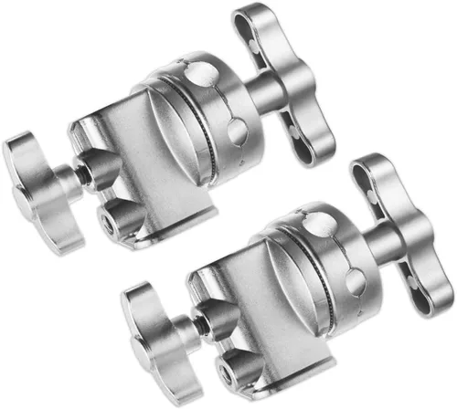 Selens Adaptador de soporte de luz giratorio de 2.5 pulgadas, versátil accesorio de montaje de abrazadera de cabeza resistente con soportes de 4, 8,