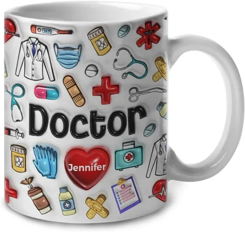 Miniatura 12 de Lotacy Regalos del profesor de arte, taza de café impresa 2D modificada para requisitos particulares del profesor de arte con su
