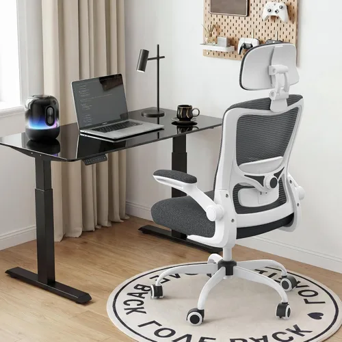 Miniatura 8 de Silla de oficina ergonómica para largas horas, soporte de cuerpo completo, alivia la presión del cuello y la espalda, capacidad de 330 libras, ideal