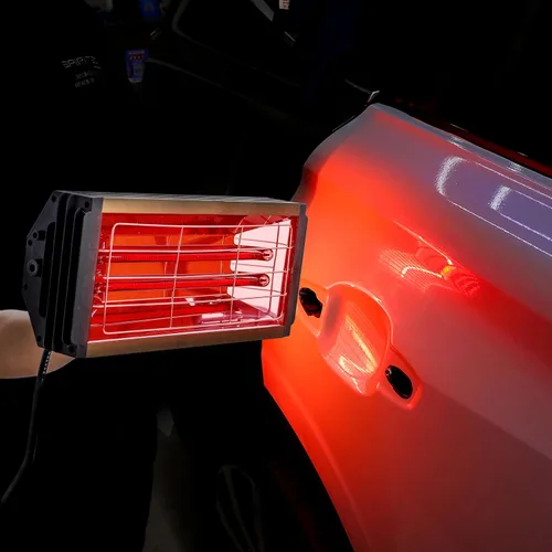 Miniatura 8 de Lámpara de curado de pintura infrarroja 2000 W 110 V de onda corta lámpara de calor infrarrojo de mano para reparación de carrocería de automóvil
