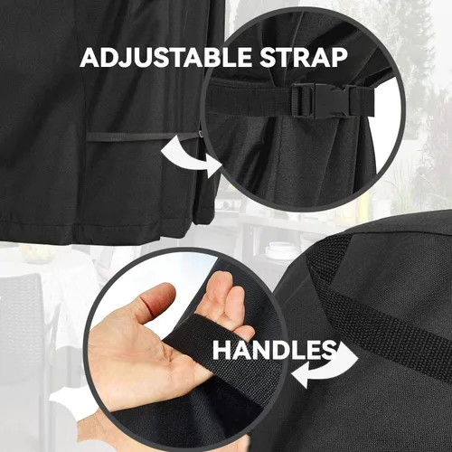 Miniatura 5 de Funda de mesa de preparación para exteriores, resistente, impermeable, para mesa portátil mediana Keter Unity, compatible con carrito de servicio