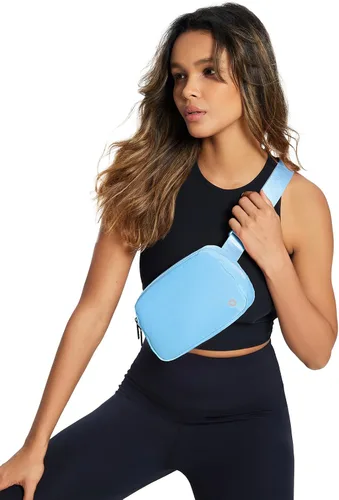 Miniatura 7 de BALEAF Riñonera cruzada para mujer, correa ajustable, resistente al agua, viajes, senderismo, entrenamiento, Azul, Moda