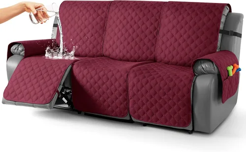 Miniatura 75 de TAOCOCO Fundas reclinables 100% impermeables, con correas para las piernas, funda de sofá reclinable reversible para silla reclinable, protector
