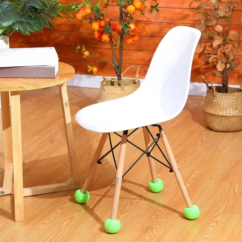 Miniatura 8 de Macarrie 16 pelotas de tenis precortadas para sillas, sillas de pelota de tenis, cubiertas de pies para patas de muebles para aula, protección