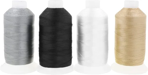 Miniatura 58 de Mandala Crafts Airforce Blue - Hilo resistente de 1500 yardas Tex 70 hilos de poliéster fuertes para coser cortinas, jeans, cuero, cabello