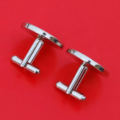 Miniatura 4 de US 1938 Indian Head Buffalo Nickel Coin Silver Plated Cufflinks NEW