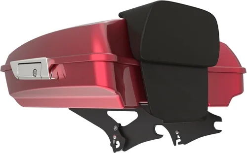 Miniatura 46 de King Tour Pack para Harley Alpine Green, cierre de paquete turístico, portaequipajes superior, soporte de montaje negro, placa de metal para Harley