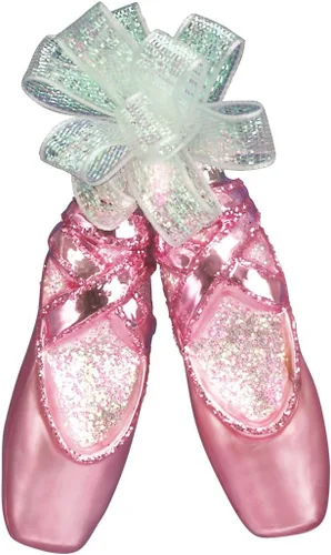 Miniatura 10 de Old World Christmas - Adorno de zapatilla de correr (vidrio soplado) para árbol de Navidad, decoración festiva artesanal, colección deportiva
