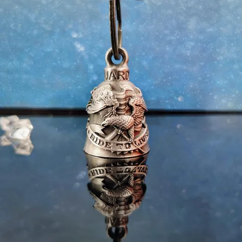 Miniatura 4 de Campana de motocicleta con colgador para motociclista, campanas de motociclista de buena suerte y accesorios de motocicleta, campana de la suerte