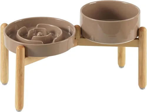 Miniatura 58 de Havniva Tazón de cerámica de 0.9 tazas para perros de alimentación lenta para perros pequeños, alimentador lento para mascotas de 6.1 pulgadas, 1 x