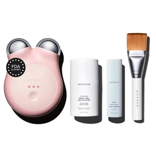 Miniatura 9 de NUFACE MINI+ Dispositivo masajeador facial microcorriente, aprobado por la FDA, herramienta de escultura facial y de cuello para tensar la piel