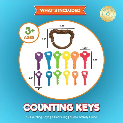 Miniatura 2 de Baby Keys - Juguetes Montessori para niños pequeños, llaves de juguete, juegos a juego para niños pequeños, juguetes de aprendizaje para niños de 2