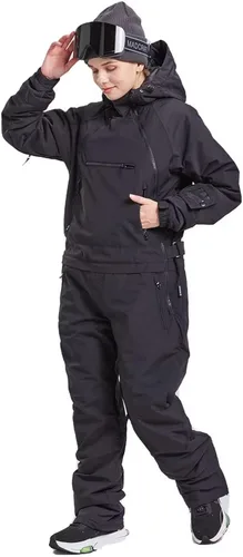 Miniatura 4 de BUMDEEP Womens One Pieces Ski Suits Jumpsuits Snowsuits Snowboard Winter Outdoor Waterproof Jackets