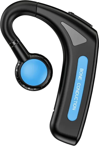 Miniatura 9 de Auriculares de oído abierto inalámbricos Bluetooth de conducción ósea única Auriculares inalámbricos con ganchos para los oídos Auriculares de Negro