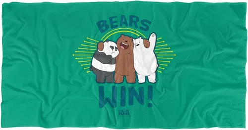 Miniatura 14 de LOGOVISION We Bare Bears Bear Stack - Toalla de playa con licencia oficial de 30 x 60 pulgadas Pila de osos