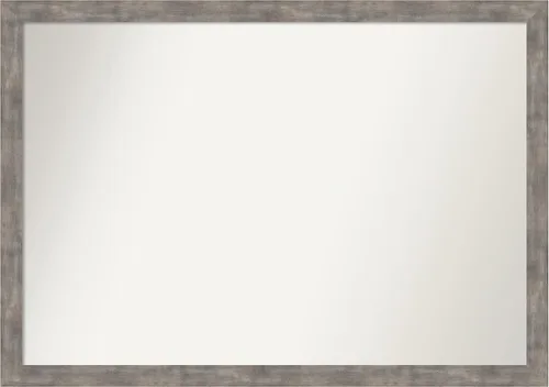 Miniatura 224 de Amanti Art Silver Bathroom Mirror for Over Sink, 24x49 Custom Made Marred Pewter Rectangle Vanity Mirror, Oversize Casual Wood Frame, Hangs Estaño