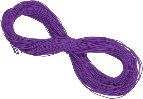Miniatura 139 de PATIKIL Cuerda elástica elástica de 109 yardas (328.1 ft), cuerda elástica pesada de 0.059 in, albaricoque para manualidades, correas de gancho