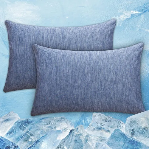Miniatura 16 de CHOSHOME Fundas de almohada refrescantes con cremallera Fundas de almohada Q-Max > 0.45 con cremallera para personas que duermen con calor, suaves