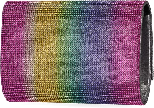 Miniatura 4 de Jessica McClintock Alexis Sparkle and Shine - Bolso de mano con diseño de arcoíris Arcoiris Rainbow