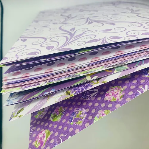 Miniatura 3 de Papel de tarjeta morado de 12 x 12 pulgadas, paquete de papel pesado de una sola cara, suministros para álbumes de recortes para manualidades