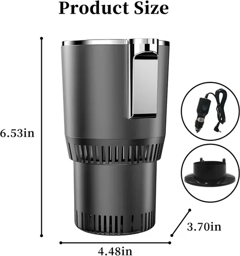 Miniatura 3 de Calentador inteligente para automóvil y tazas frías Portavasos para automóvil Tazas de calentamiento térmico rápido Tazas de enfriamiento rápido