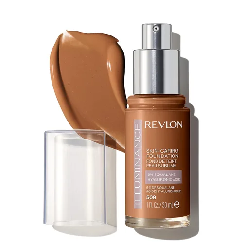 Miniatura 33 de Revlon Illuminance - Base líquida para el cuidado de la piel, ácido hialurónico, fórmula hidratante y nutritiva con cobertura media, bronceado claro