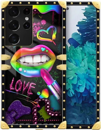 Miniatura 89 de Funda compatible con Samsung Galaxy Note 10 Plus, Lipstick Lips Note 10 Plus para niñas, TPU suave a prueba de golpes, protección rígida