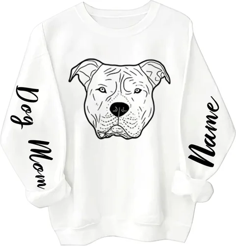 Miniatura 5 de Regalos personalizados para amantes de los perros, sudadera de perro para mujer, camisas de mamá para mujer