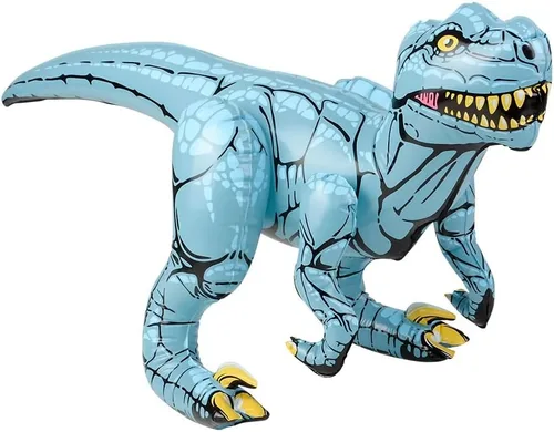 Miniatura 12 de Surtido inflable de dinosaurio colorido (aproximadamente 24 pulgadas) Apatosaurio inflable para fiestas, pterodáctilo, raptor, T-Rex, triceratops