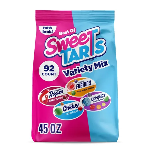 Miniatura 16 de SweeTARTS Caramelos Chewy Fusions, mezcla de ponche de frutas, dulce y agrio, 9 onzas
