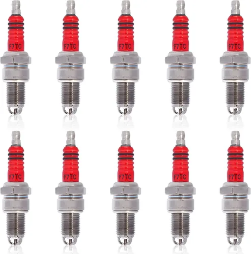 Miniatura 13 de Bujía de 3 electrodos F7TC para generador GX120 GX160 GX200 GX240 GX270 GX340 GX390 cortacésped tractor rotulador motosierra bomba de agua Go Kart