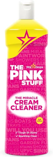Stardrops The Pink Stuff Limpiador en crema milagroso – Limpiador líquido multiuso para cocinas, baños y más – Elimina grasa, suciedad y sarro –