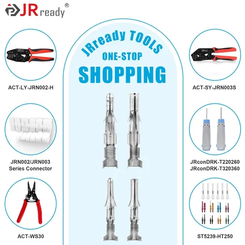 Miniatura 6 de JRready ST6526 120 Pares Kit de conectores de pines 093" 062" Cables eléctricos automotrices terminales macho y hembra Conector de pines 14-20AWG