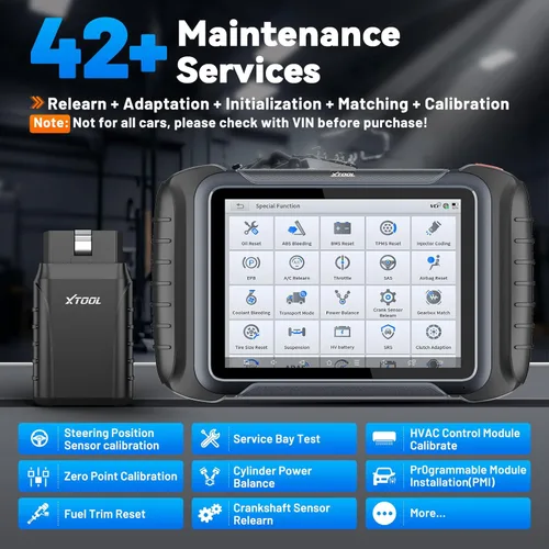 Miniatura 6 de XTOOL Herramienta de escaneo bidireccional inalámbrico D8W, escáner OBD2 asistido por IA con topología, actualizaciones de 3 años, ECU C0ding, PMI
