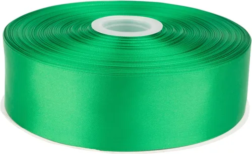 Miniatura 98 de Cinta de satén de doble cara de 1-1/2 pulgadas x 100 yardas, cinta de poliéster negra para envolver regalos, decoración de boda, arreglos florales