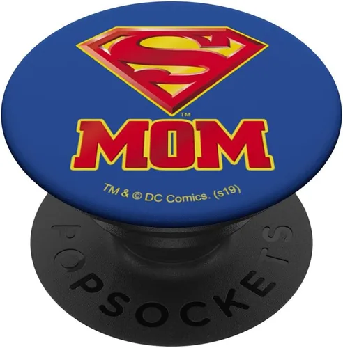 Miniatura 6 de Superman Super Mom Shield Logo PopSockets MagSafe PopGrip para iPhone
