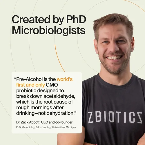 Miniatura 6 de ZBiotics — Siéntete mejor después de beber, despierta renovado, respaldado por la ciencia, probiótico patentado para mañanas más fáciles, apto
