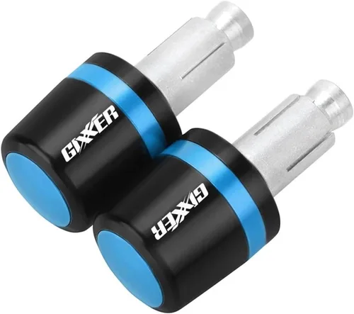 Miniatura 9 de Manillar de motocicleta para motocicleta, peso final, agarres para manillar, tapa antivibración, enchufe plateado para Suzuki Gixxer 150sf 250sf 155