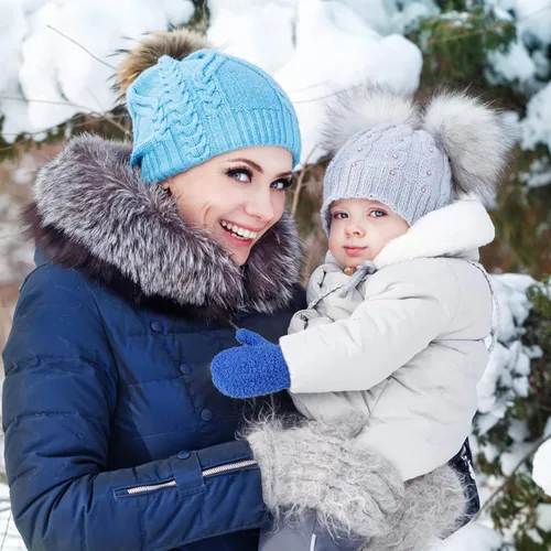 Miniatura 5 de ONESING 4 pares de mitones para bebés, guantes suaves para recién nacidos, guantes de invierno para bebés y niñas