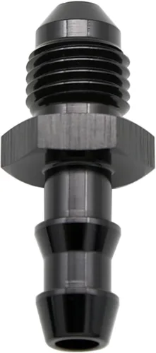 Miniatura 4 de Negro recto aluminio 4AN macho Flare a 1/4 "(6.3mm) Barb Push Hose Barb Fitting Adapter