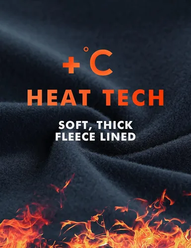 Miniatura 5 de CAROVIA Leggings con forro polar para mujer con bolsillos mallas de invierno para entrenamiento cintura alta pantalones de yoga de 25 pulgadas