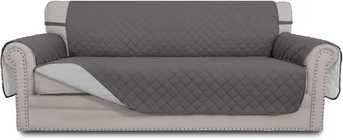 Miniatura 155 de Easy-Going - Funda para sofá, futón y sillón sin reposabrazos, reversible, resistente al agua, para mascotas y niños (azul oscuro/azul claro)