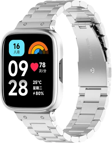 Miniatura 8 de Compatible con Redmi Watch 3 Lite/3 Active Band, bandas de metal de acero inoxidable, pulseras ajustables, accesorios de reloj inteligente