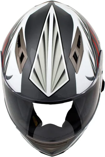 Miniatura 6 de Milwaukee Helmets H520 Casco de motocicleta de cara completa negro con intercomunicador, altavoz y micrófono integrados para hombres/mujeres